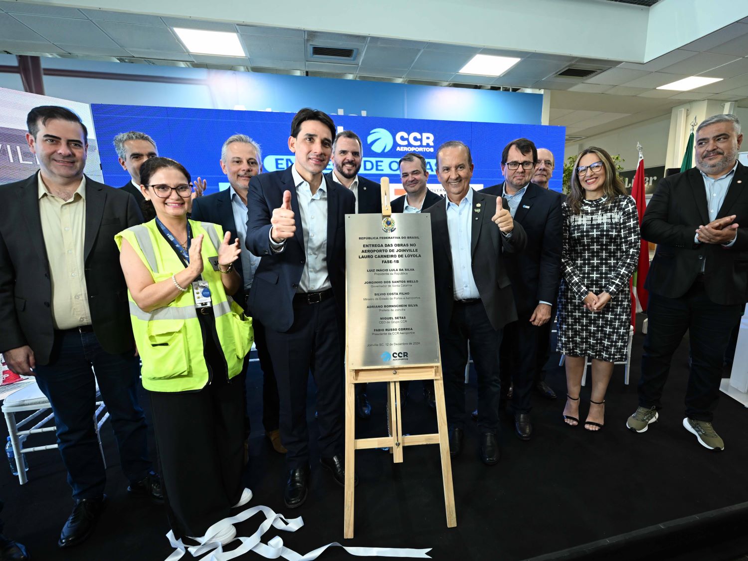 Governador participa de entrega da reforma e ampliação do Aeroporto de Joinville