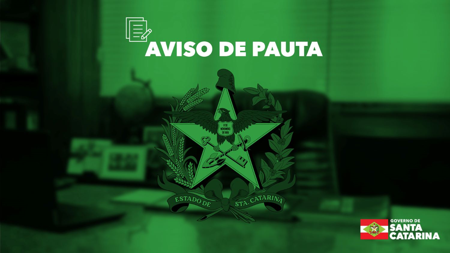 AVISO DE PAUTA: governador estará em Itapema para vistoria das atividades da Estação Verão