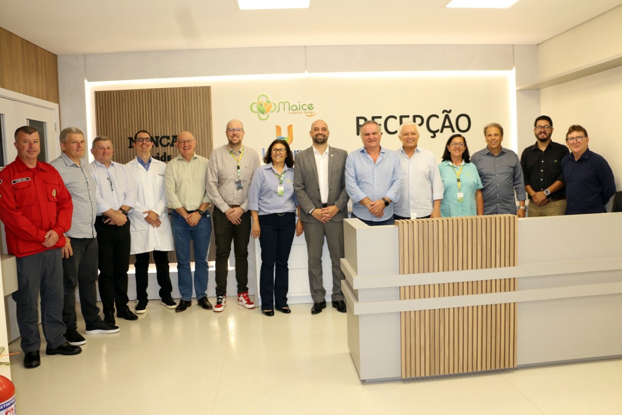 Secretário de Estado da Saúde visita Hospital Maice em Caçador para fortalecer rede de atendimento