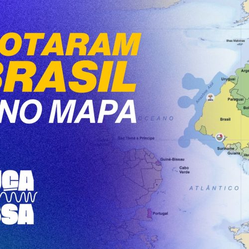Mapa de cabeça para baixo explica governo do PT