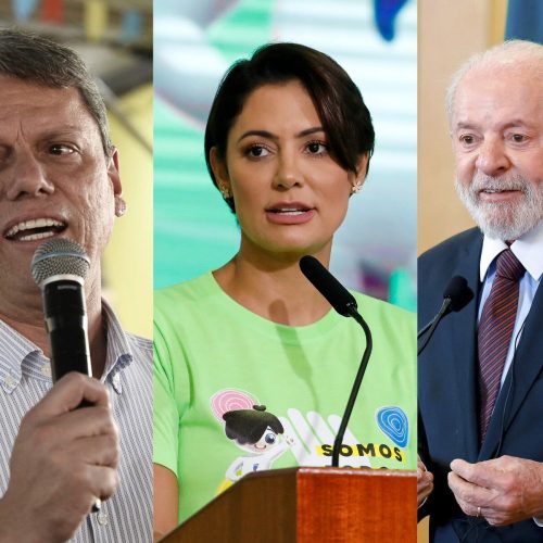 Michelle e Tarcísio venceriam Lula com folga em SC em 2026, aponta pesquisa